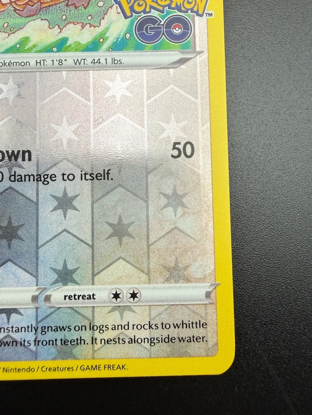Bidoof (Peelable Ditto) 059/078 Pokemon GO Reverse Holo NM